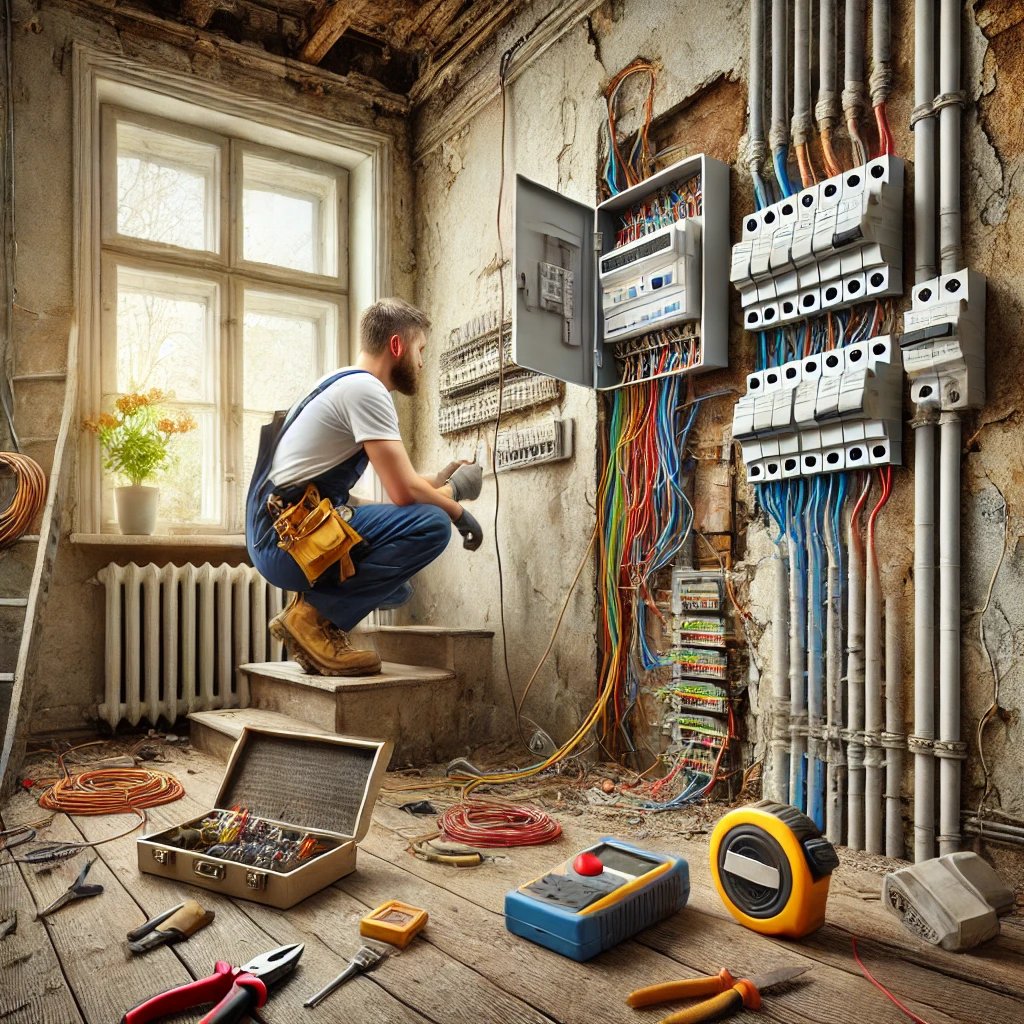 Illustration : rénovation électrique