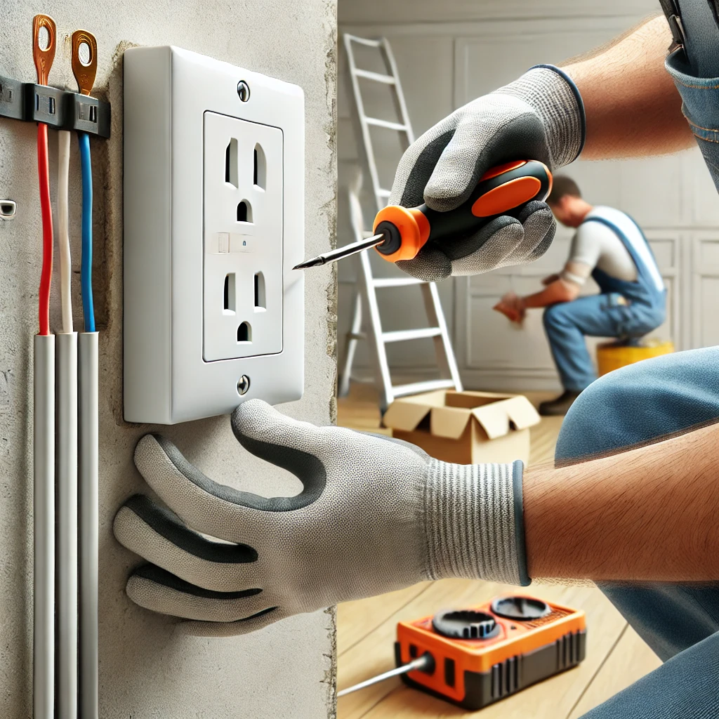 Illustration : remplacement de prises