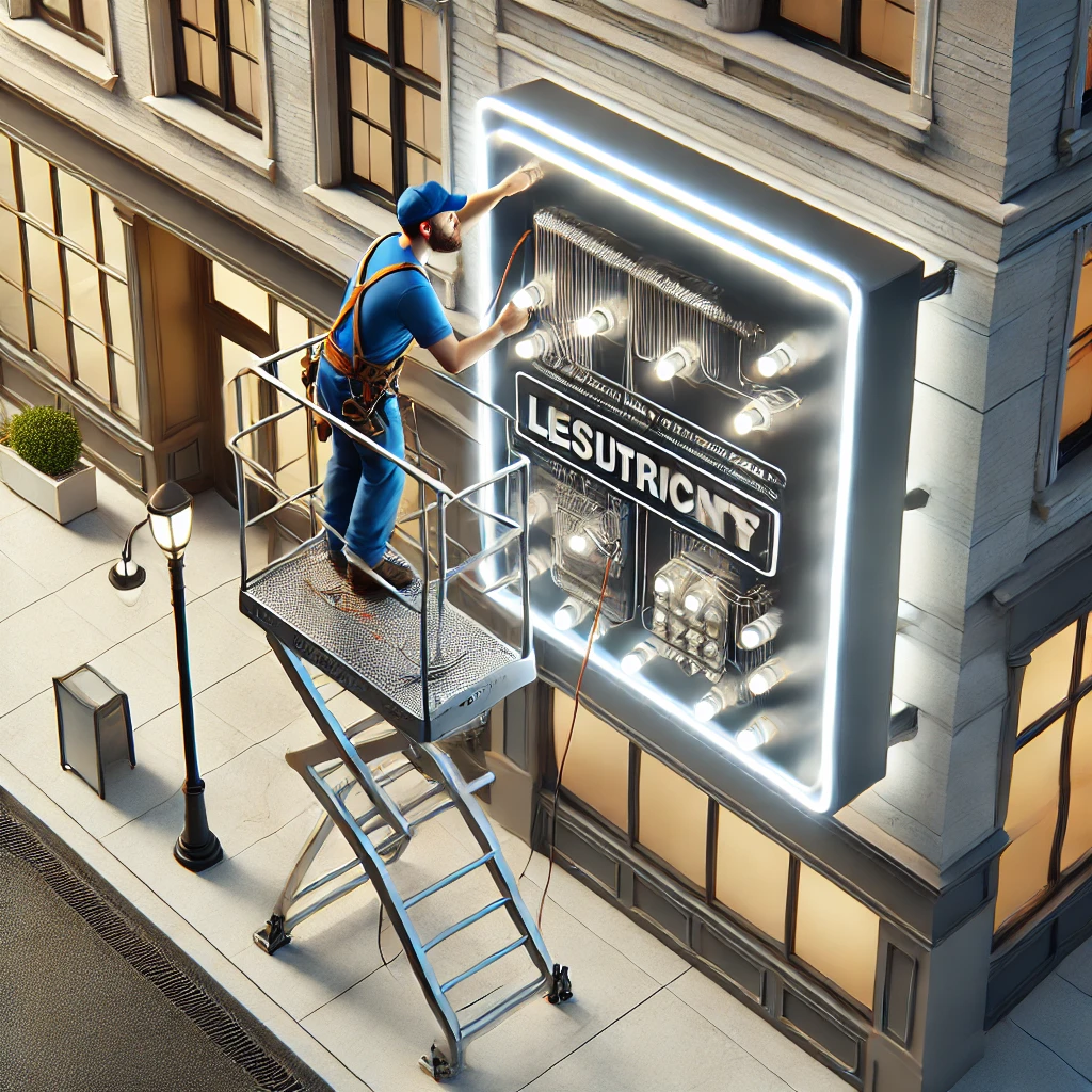 Illustration : enseigne lumineuse