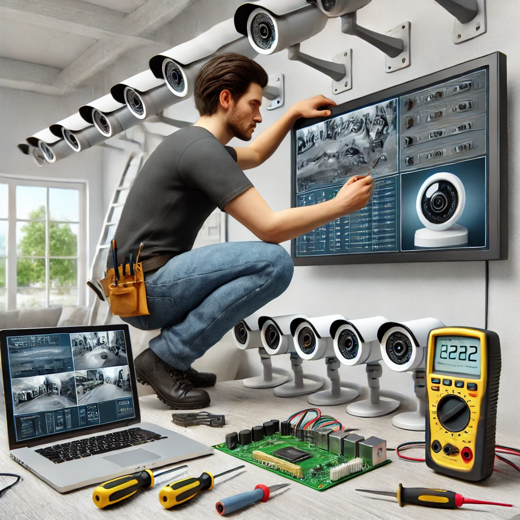 Illustration : vidéo surveillance - mise en service